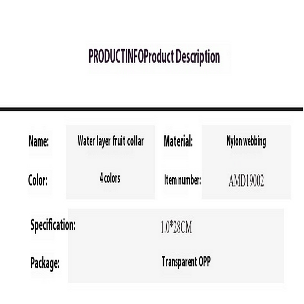 High Value Double Layer Cat Collar with Fruit_CWMM7621