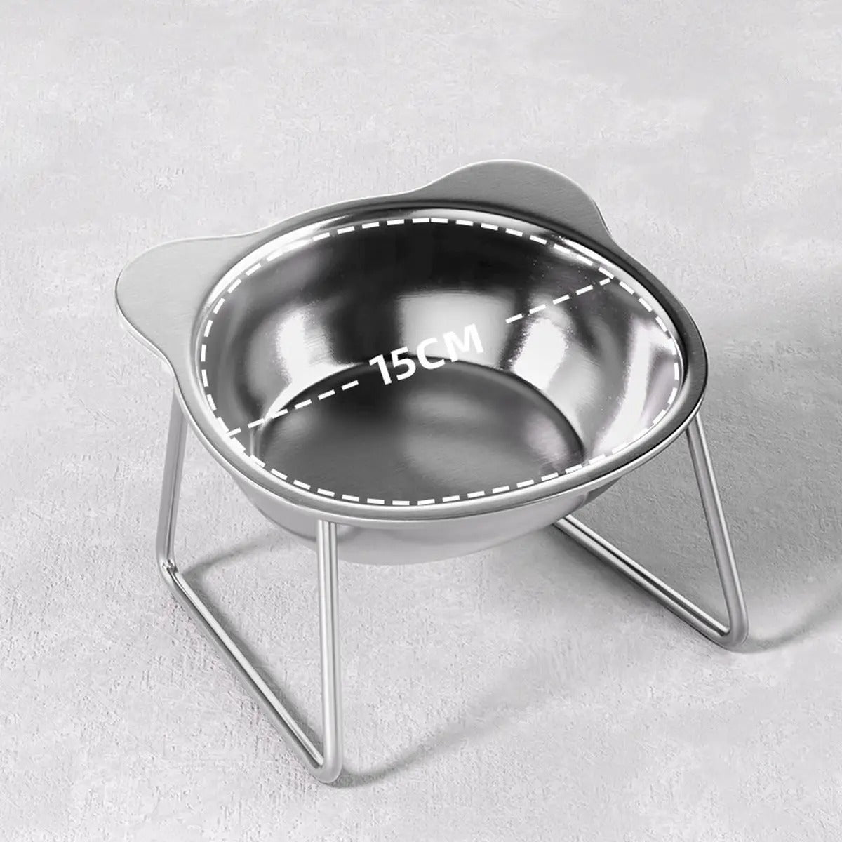Elevated 304 Stainless Steel Anti-Spill Pet Bowl_CWMM6255