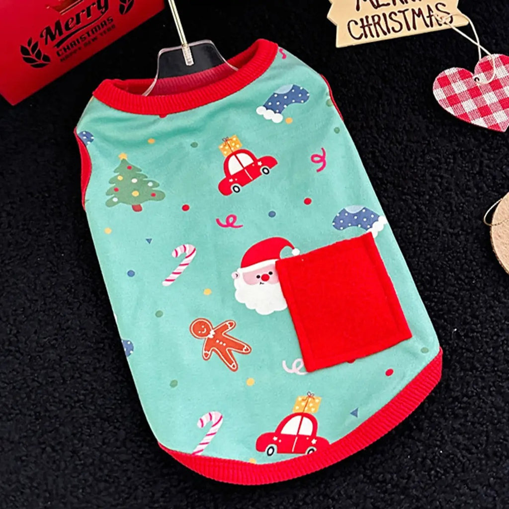 All-Season Christmas Pet Vest for Small Dogs & Cats_CWMM5860