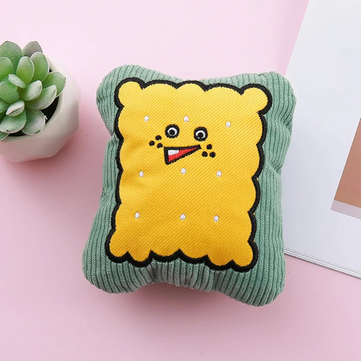 Corduroy cute companion toy, durable pet chew toy_CWMM5483