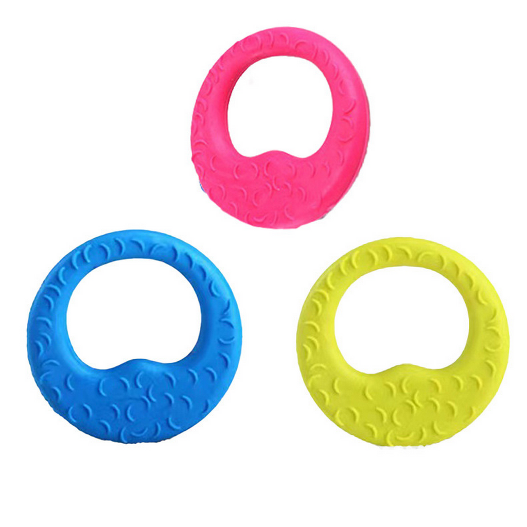 Durable TPR Moon Shape Dog Toy Candy Color Chew_CWMM7237
