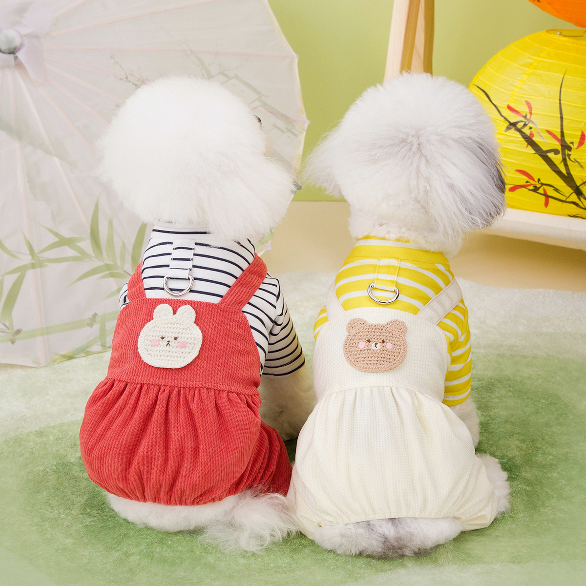 PawSuit Leash-Ready Pet Jumpsuit – Spring Wear_CWMM6985