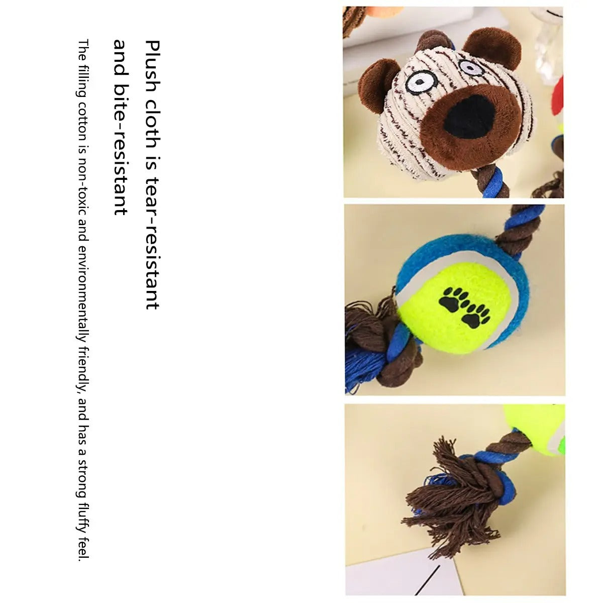 Corduroy Chew Ball, Fun Rope Toy for Dogs_CWMM5470