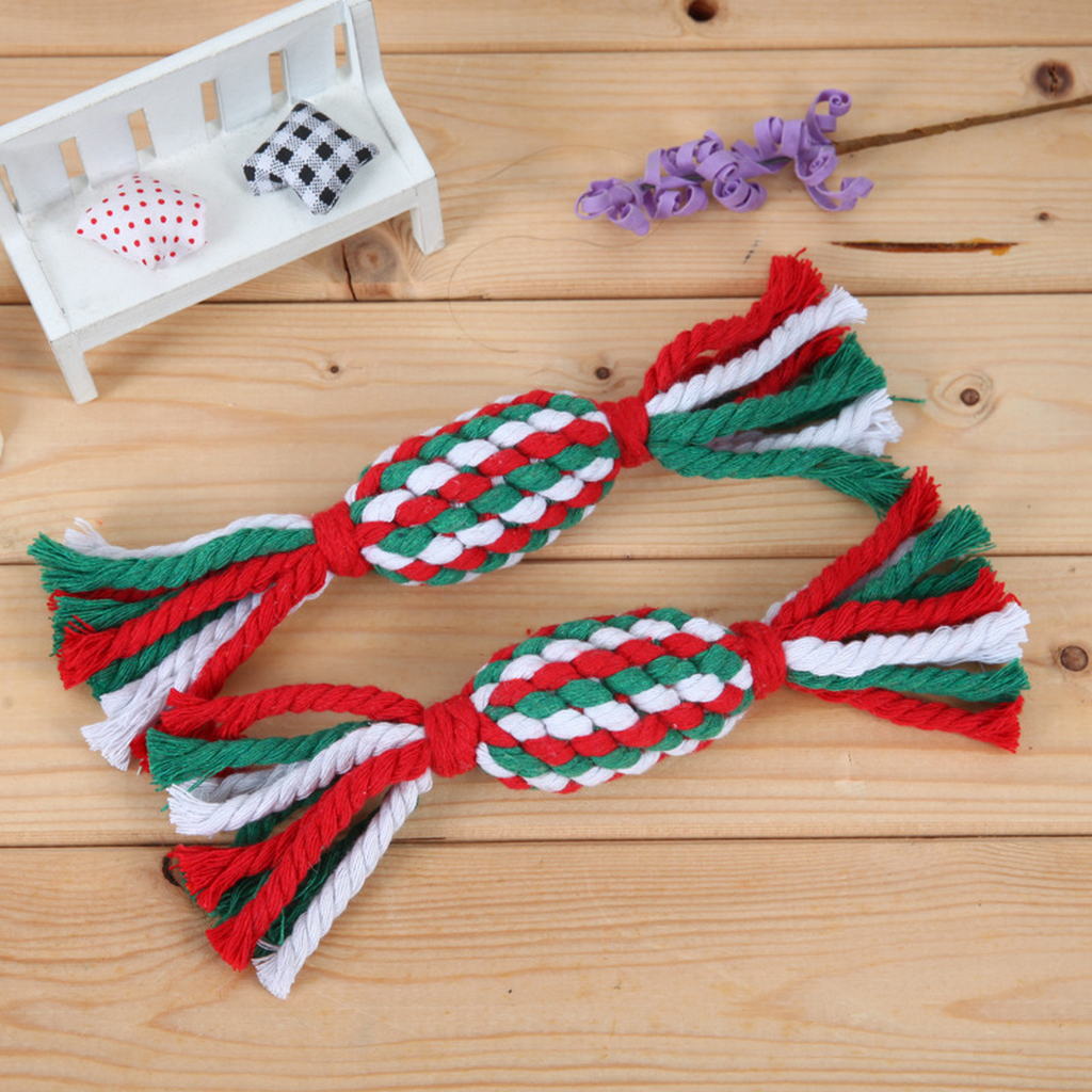Christmas Candy Rope Toy – Cat Dog Chew Toy_CWMM8068