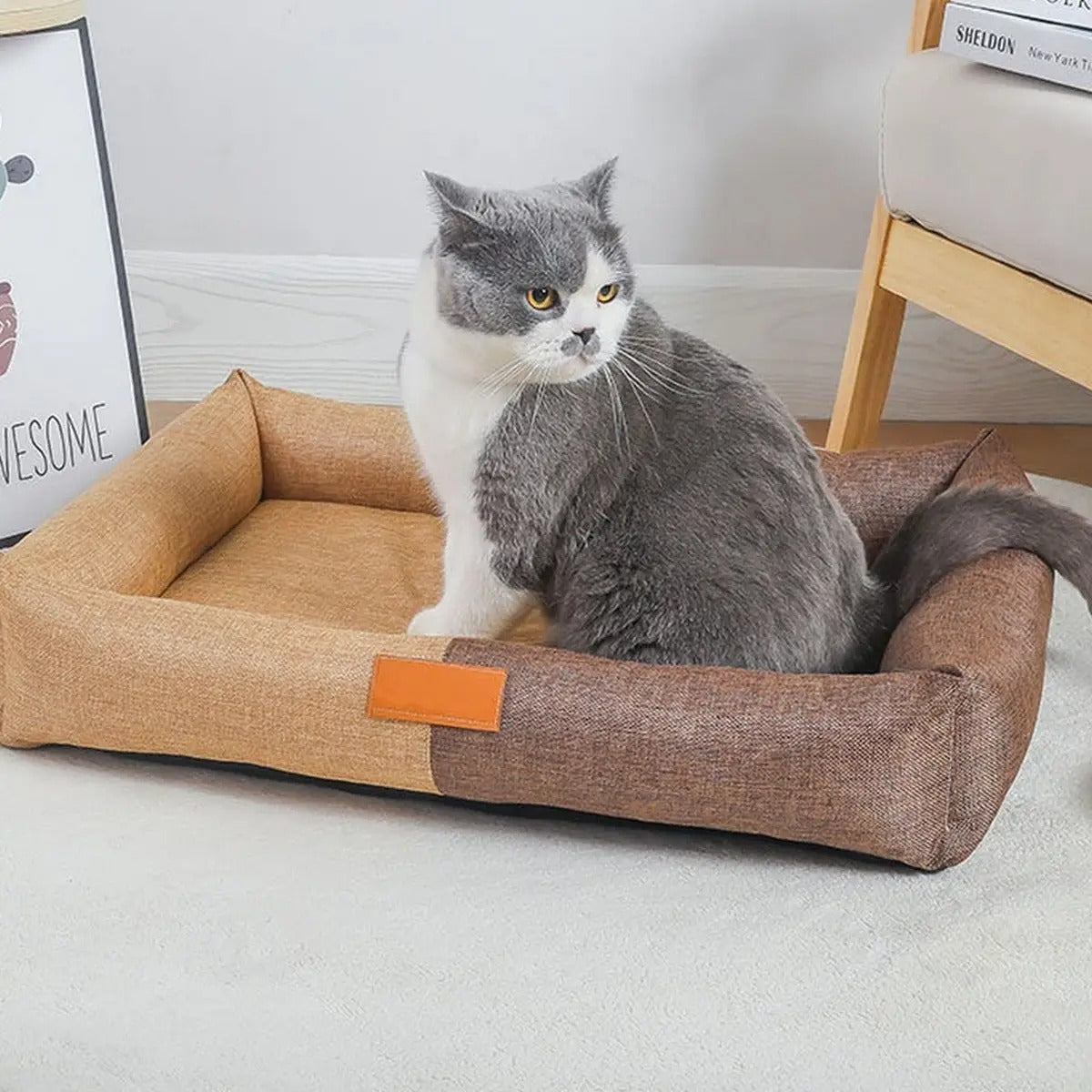 Linen pet mat, breathable and comfortable_CWMM5278