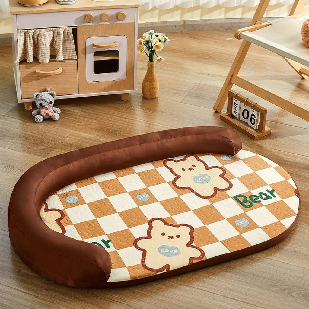 Cooling Pet Bed with Soft Tall Pillow_CWMM7048