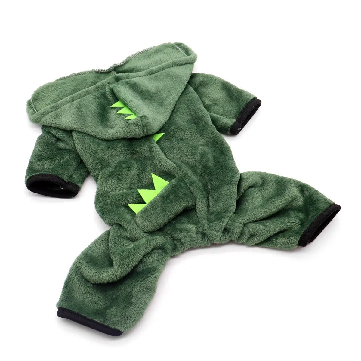 Coral fleece warm small dog dinosaur onesie_CWMM7973