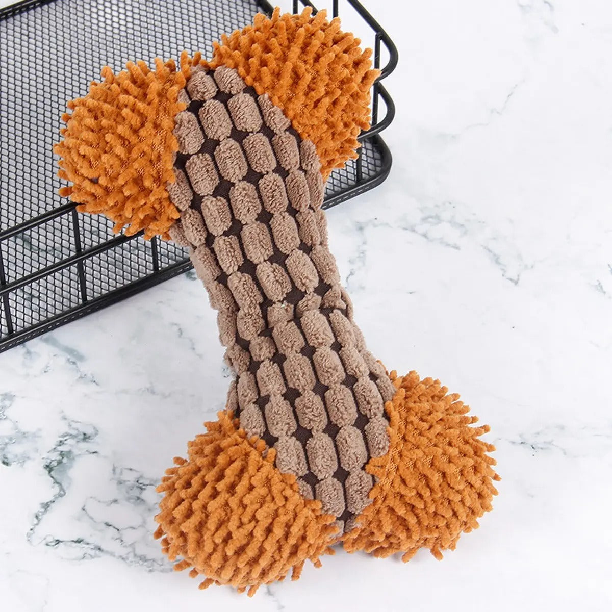 Corn Velvet Bone Plush Pet Toy - Safe and Non-Toxic_CWMM5416