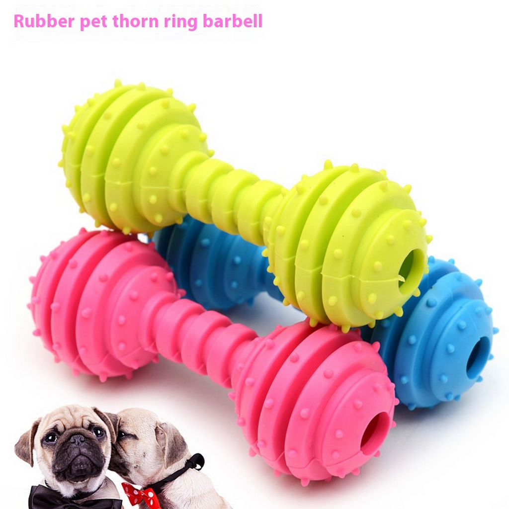 Dog Molar Toy Set – TPR Rubber Bone & Ring_CWMM7173