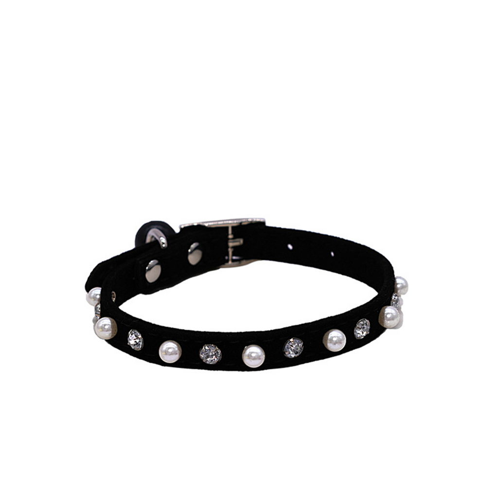 Cute Bell & Rhinestone Pet Collar for Dogs & Cats_CWMM7428
