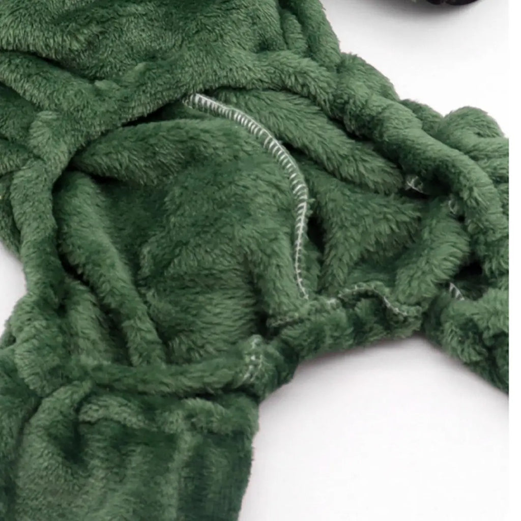 Coral fleece warm small dog dinosaur onesie_CWMM7973