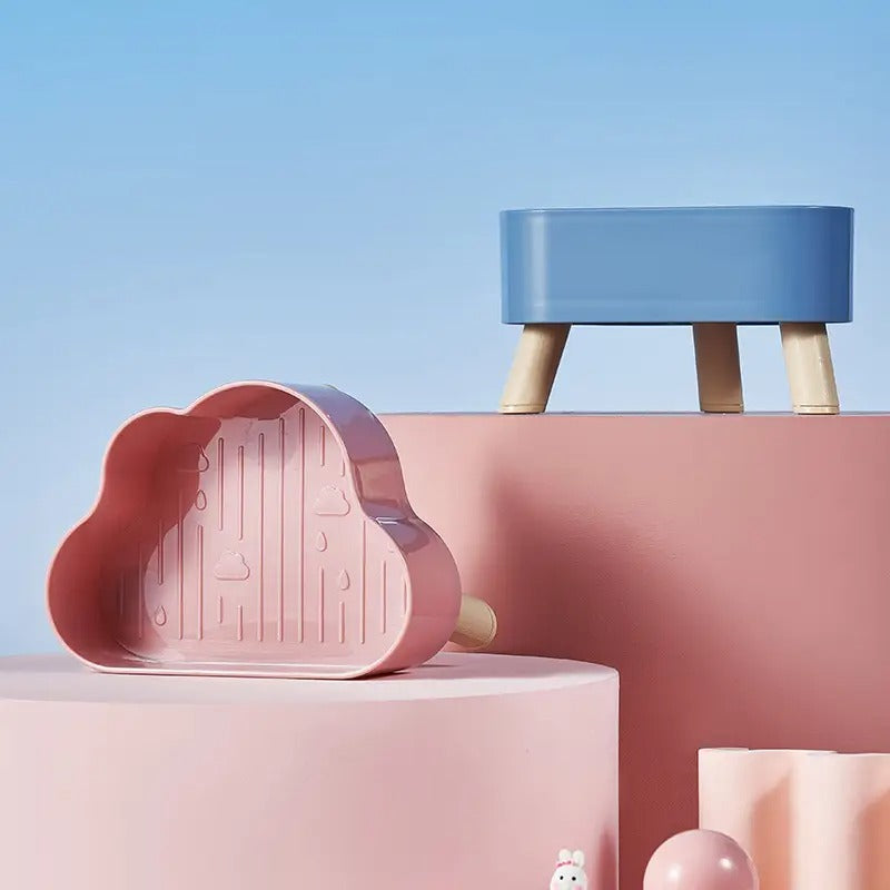 Cloud-Shaped Dog/Cat Pet Elevated Bowl_CWMM5193