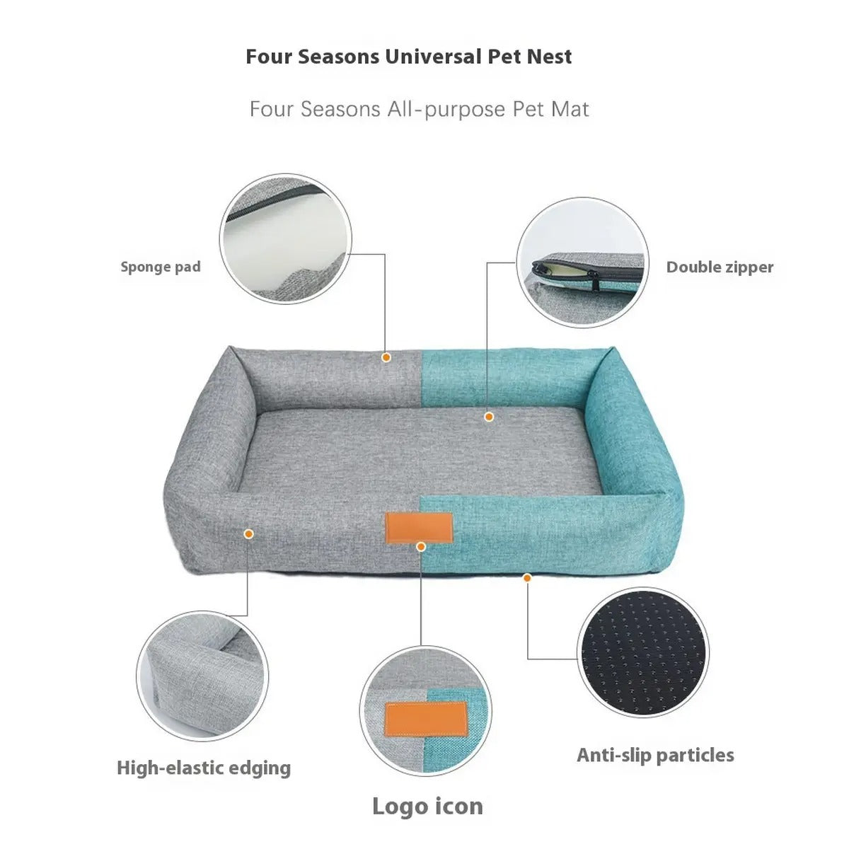 Linen pet mat, breathable and comfortable_CWMM5278