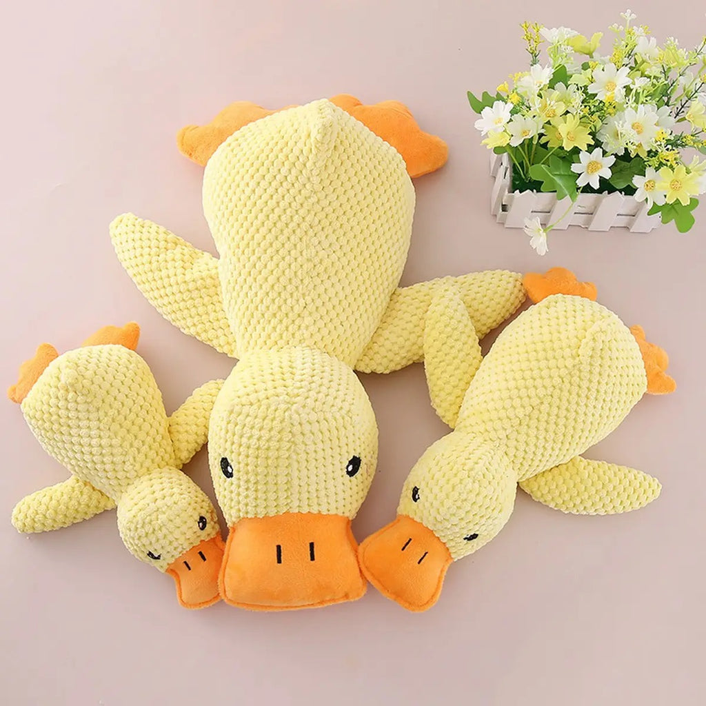 Amazon Hot Plush Squeaky Quack Duck Dog Toy_CWMM5393