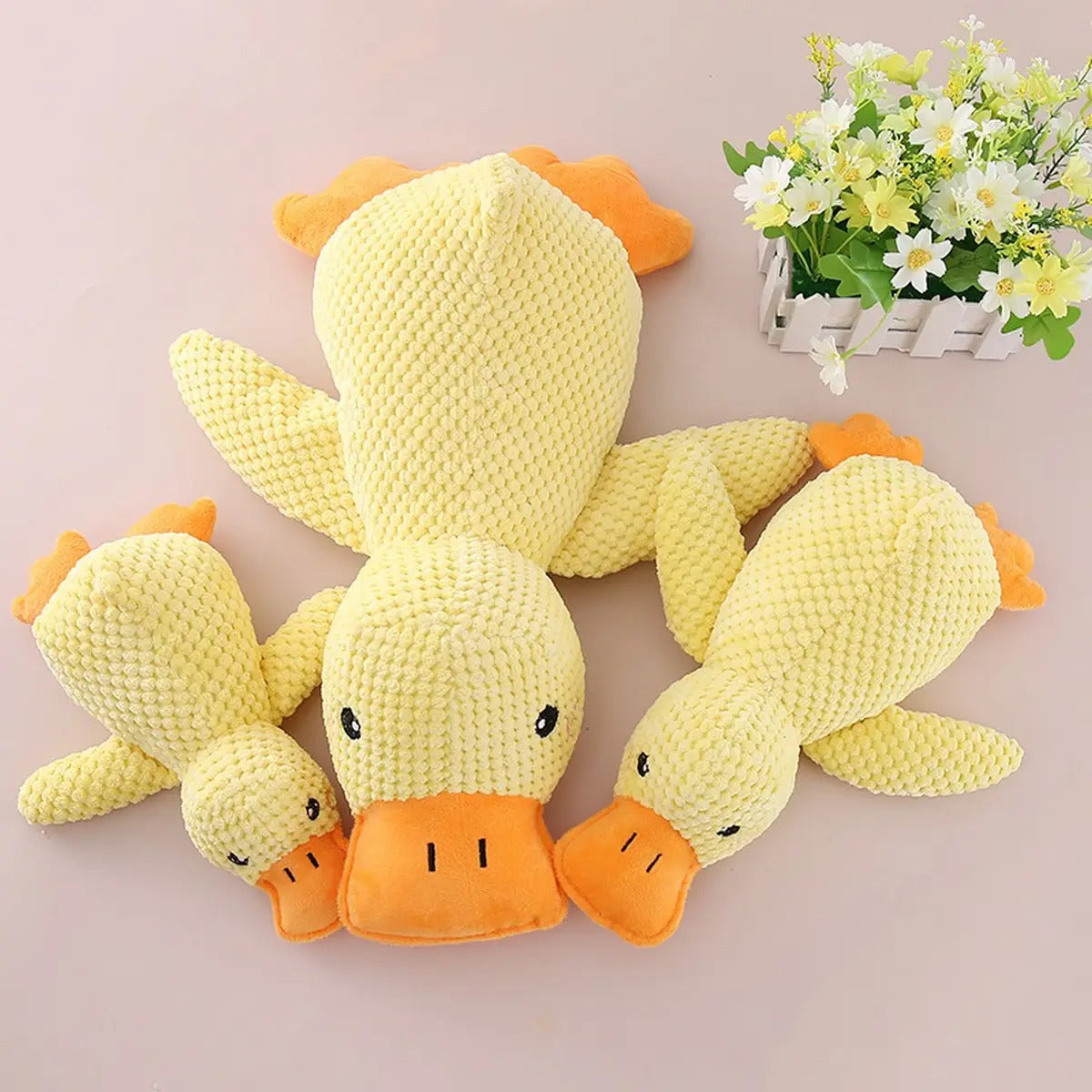 Amazon Hot Plush Squeaky Quack Duck Dog Toy_CWMM5393