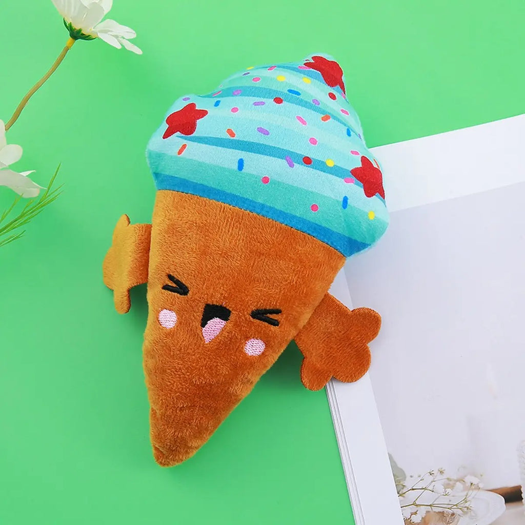 Cute Printed Plush Dog Chew Toy for Stress Relief_CWMM5454