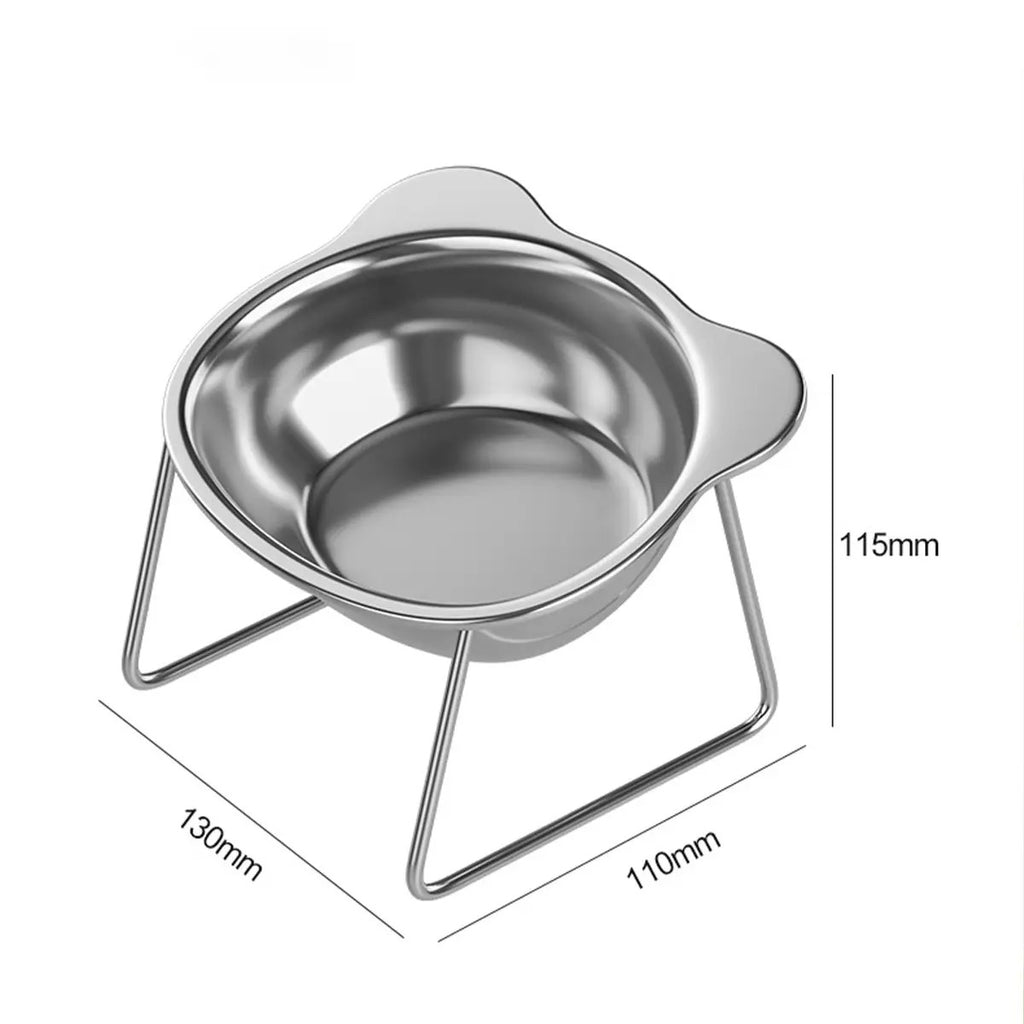 Elevated 304 Stainless Steel Anti-Spill Pet Bowl_CWMM6255