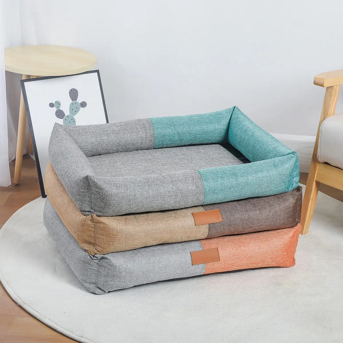 Linen pet mat, breathable and comfortable_CWMM5278