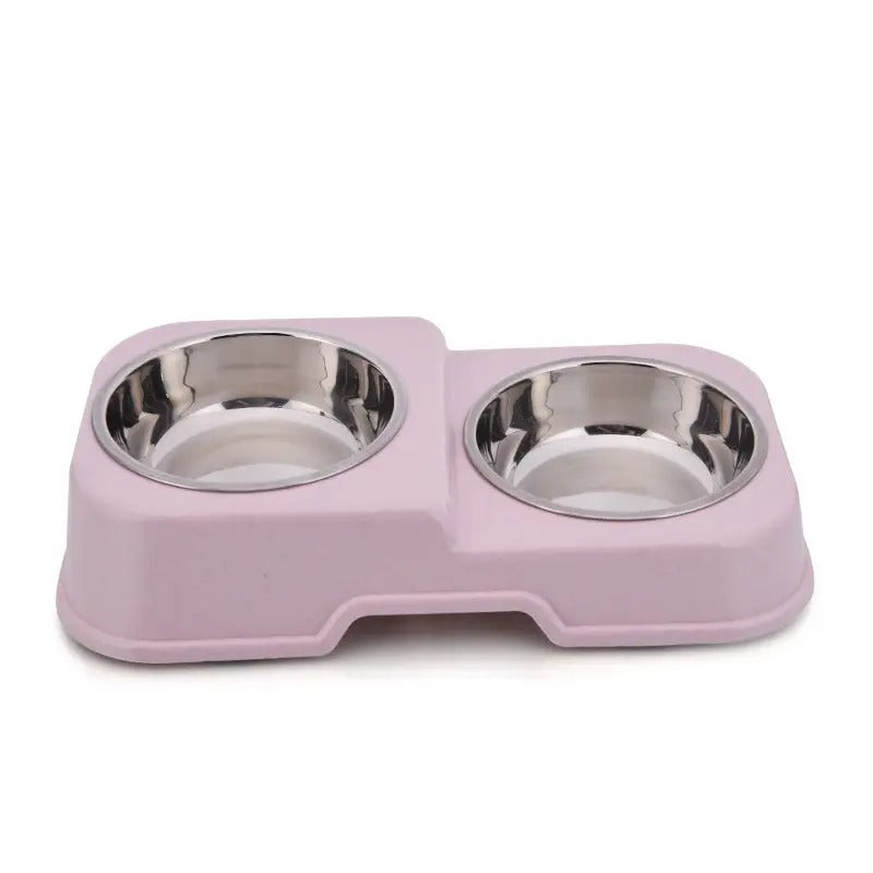 Dual Pet Bowl, Non-Slip, Spill-Proof Dog/Cat Bowl_CWMM5219