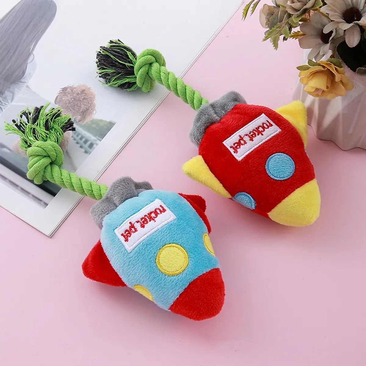 Cotton Rope Rocket Dog Toy - Playtime Companion_CWMM5424