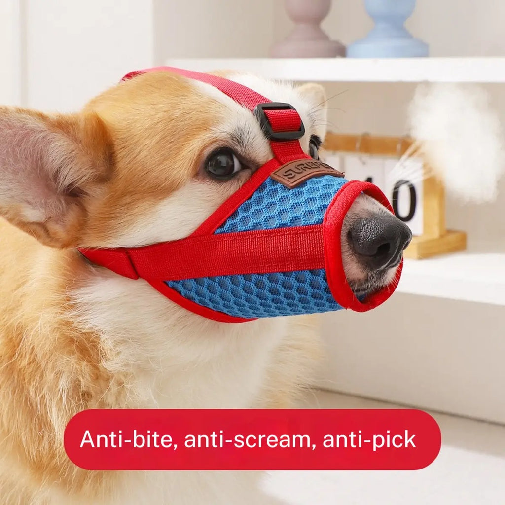 Mesh Dog Muzzle – Adjustable for Small Dogs_CWMM7263