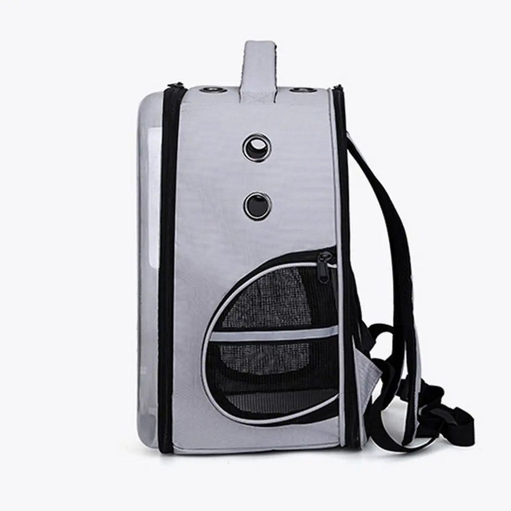 Foldable Pet Backpack Carrier, Clear & Breathable_CWMM6936