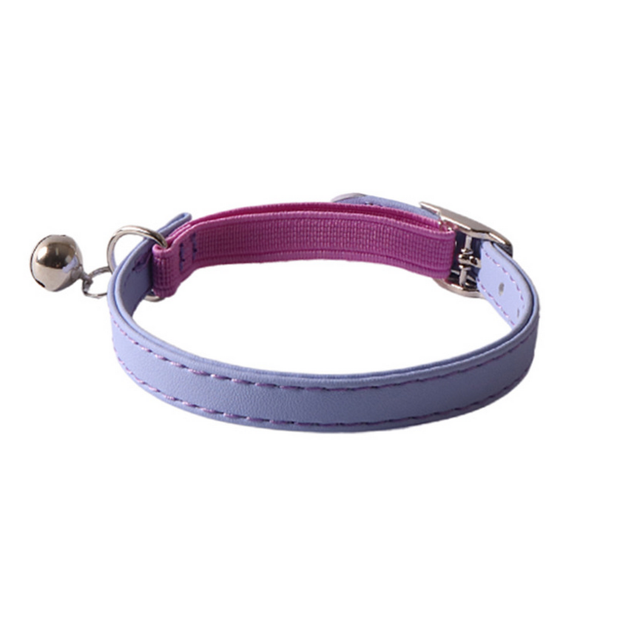 Macaron Color Cat Collar – Soft PU Strap_CWMM7616