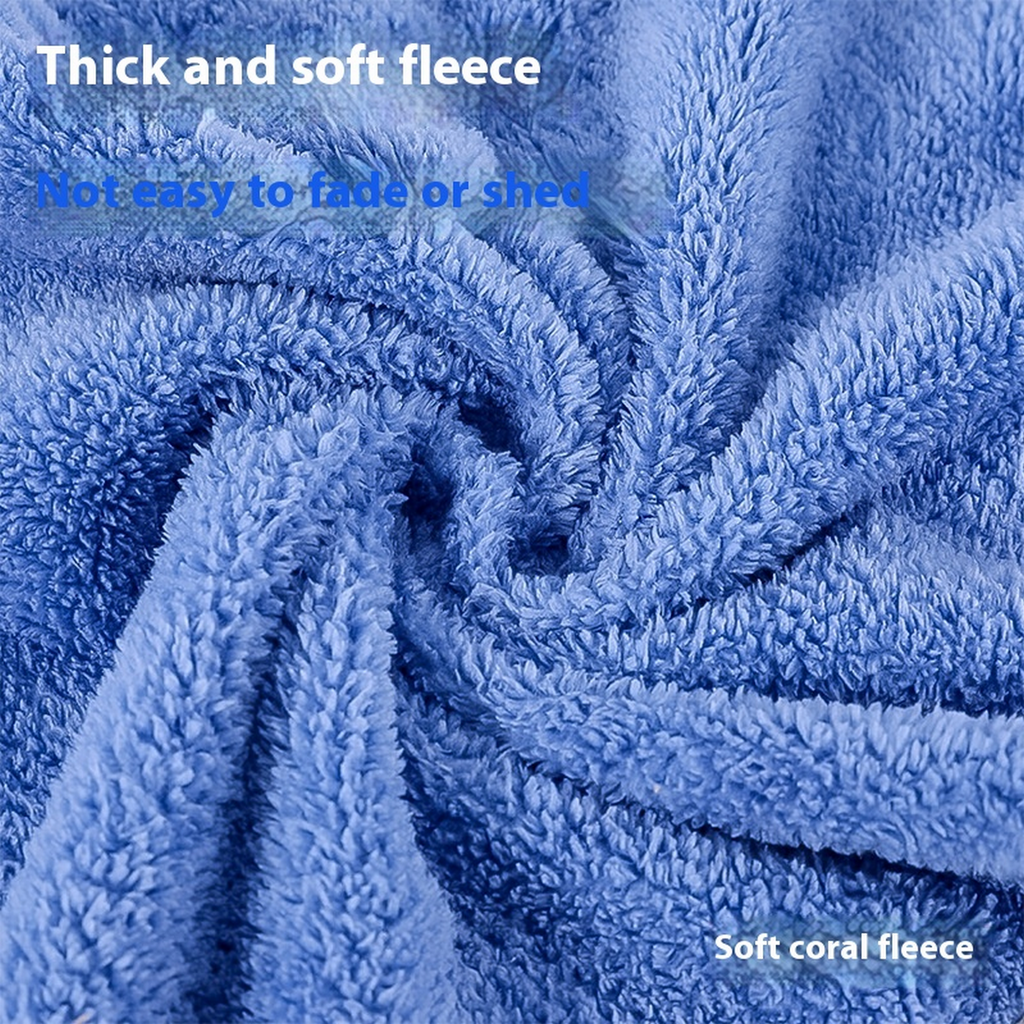 Hand Pocket Coral Fleece Pet Bath Towel_CWMM7497