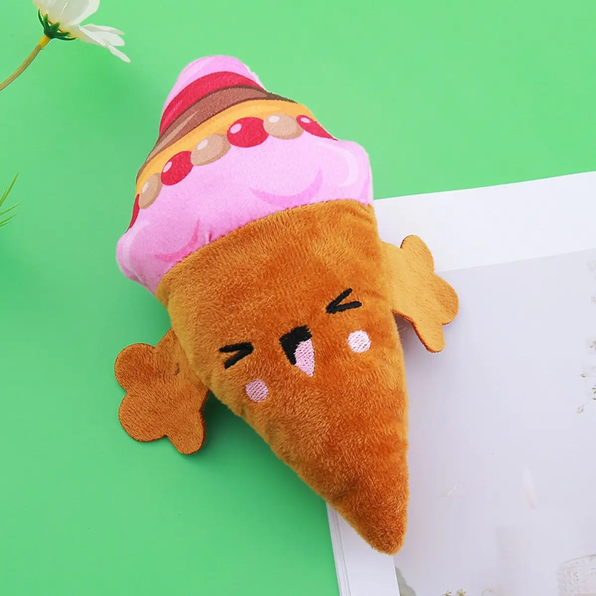 Cute Printed Plush Dog Chew Toy for Stress Relief_CWMM5454