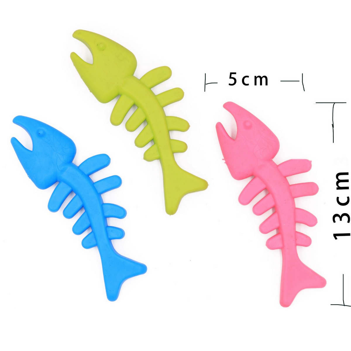 Durable Fish Bone Toy - TPR Chew for Dogs & Cats_CWMM7224