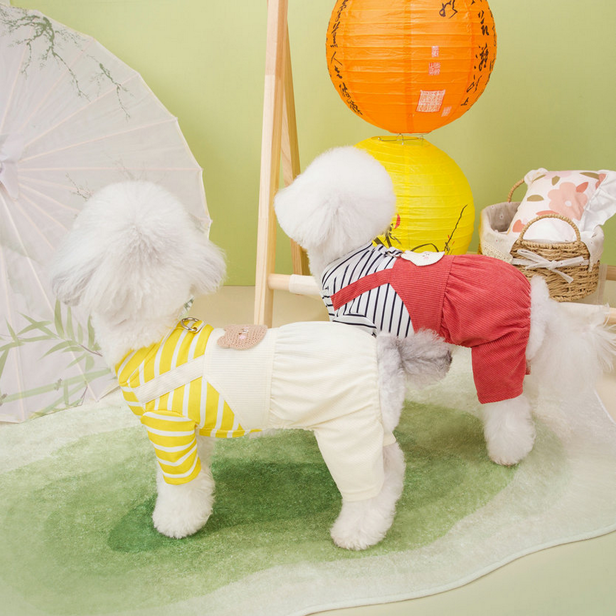 PawSuit Leash-Ready Pet Jumpsuit – Spring Wear_CWMM6985