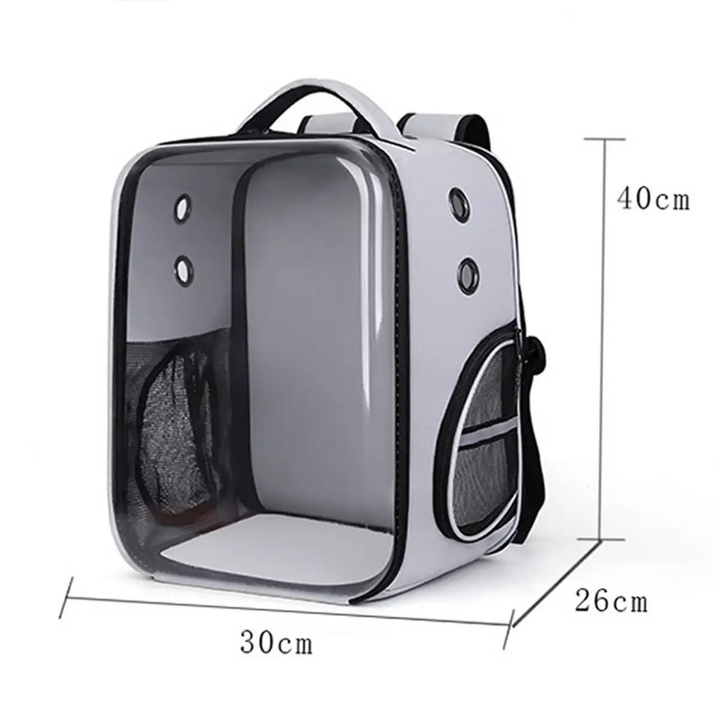 Foldable Pet Backpack Carrier, Clear & Breathable_CWMM6936