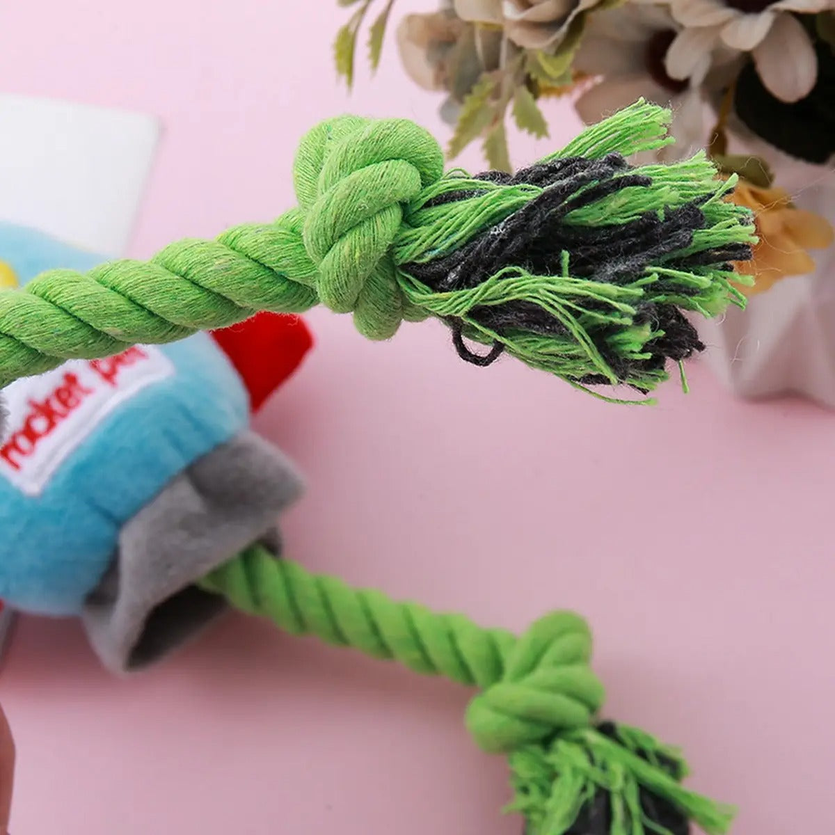 Cotton Rope Rocket Dog Toy - Playtime Companion_CWMM5424