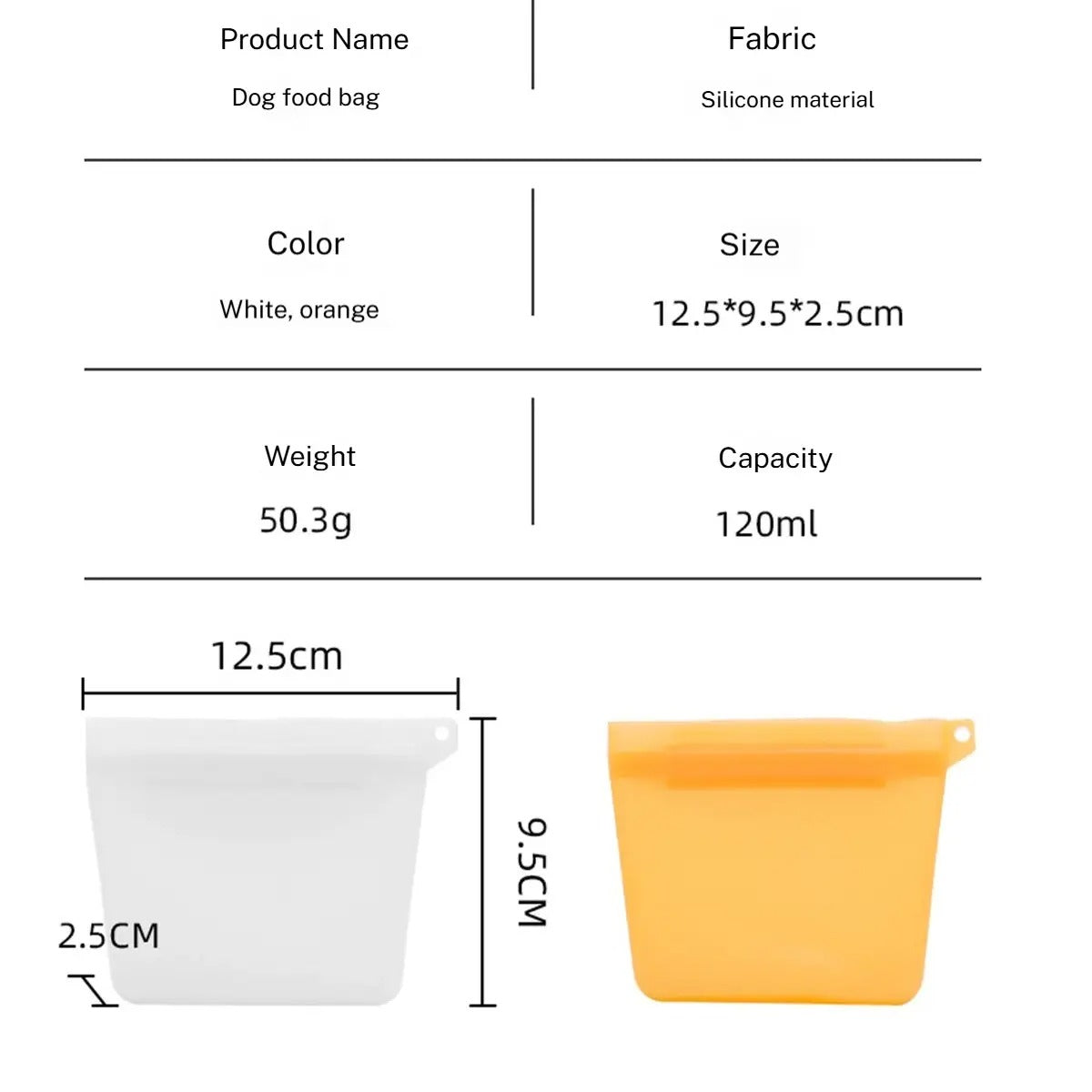 Dog Treat Bag – Silicone, Waterproof & Portable_CWMM7957