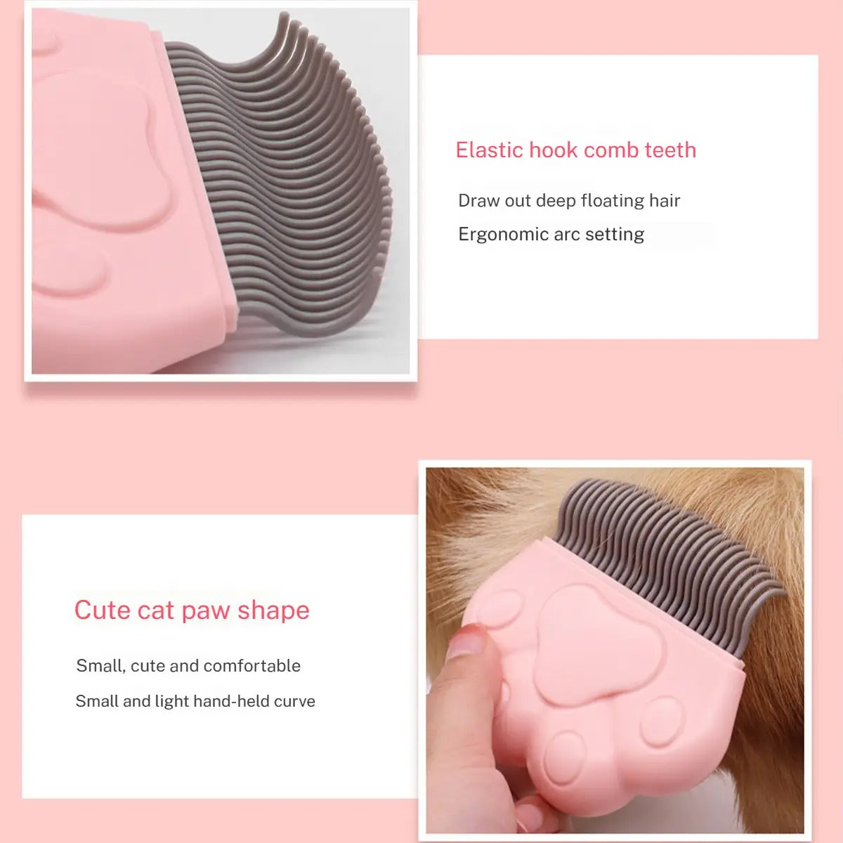 Cat Grooming Brush – Removes Loose Hair_CWMM7963