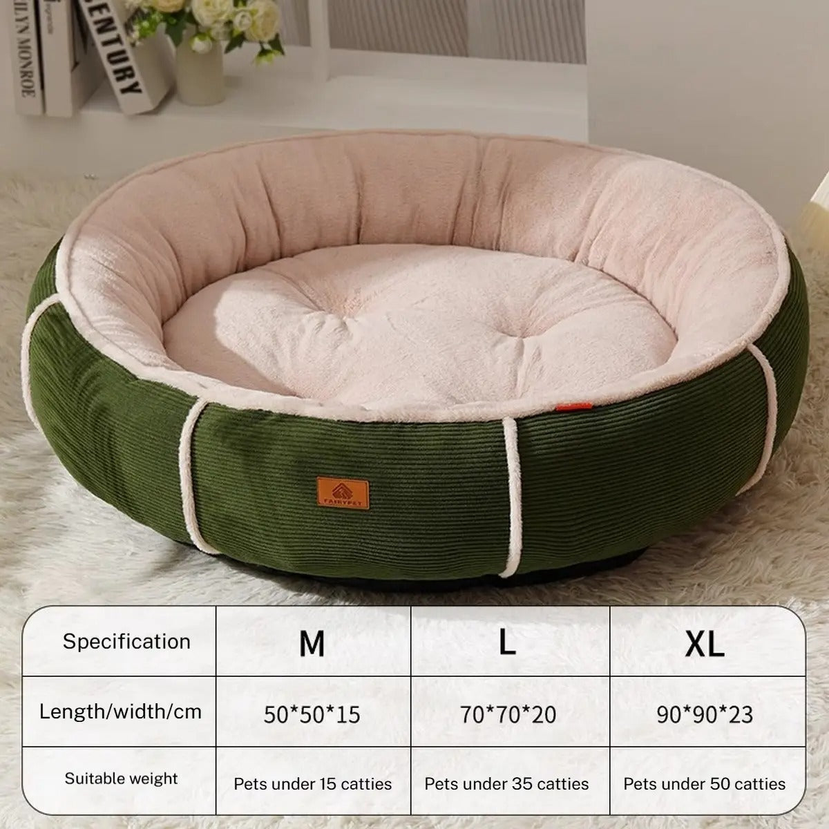 Deep Sleep Pet Bed – Thick, Soft & Four Seasons_CWMM7652