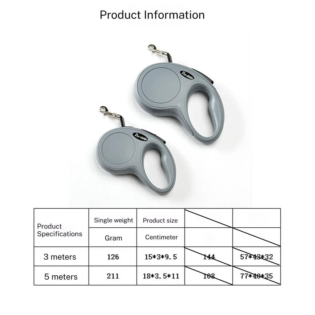Lightweight Retractable Leash for Small Pets_CWMM6089