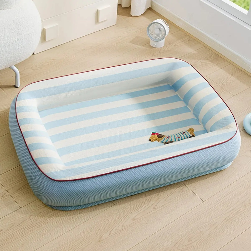 Cooling Cat Bed, Removable Ice Silk Mat for Dogs _CWMM7040