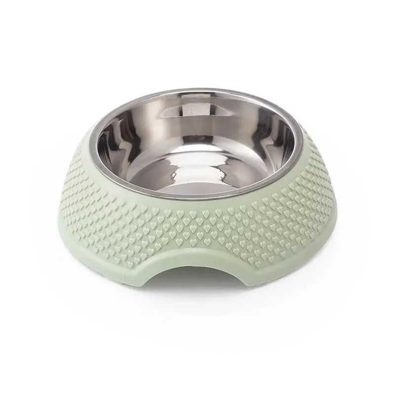 Peach Heart Granules Pet Bowl Large for Dog Cat_CWMM5247
