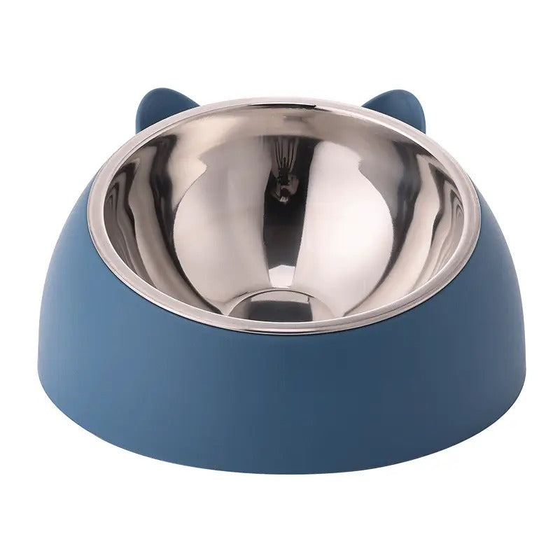 Cat-Shaped Stainless Steel Pet Bowl Pet Supplies_CWMM5101