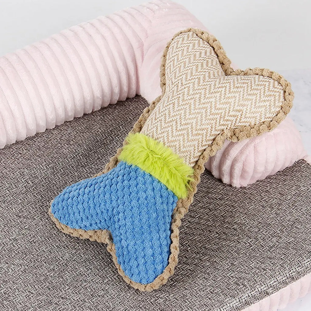 Corn Plush Bone Toy, Squeaky Chew Toy for Pets_CWMM5499