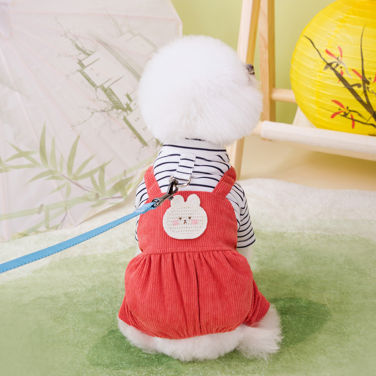 PawSuit Leash-Ready Pet Jumpsuit – Spring Wear_CWMM6985