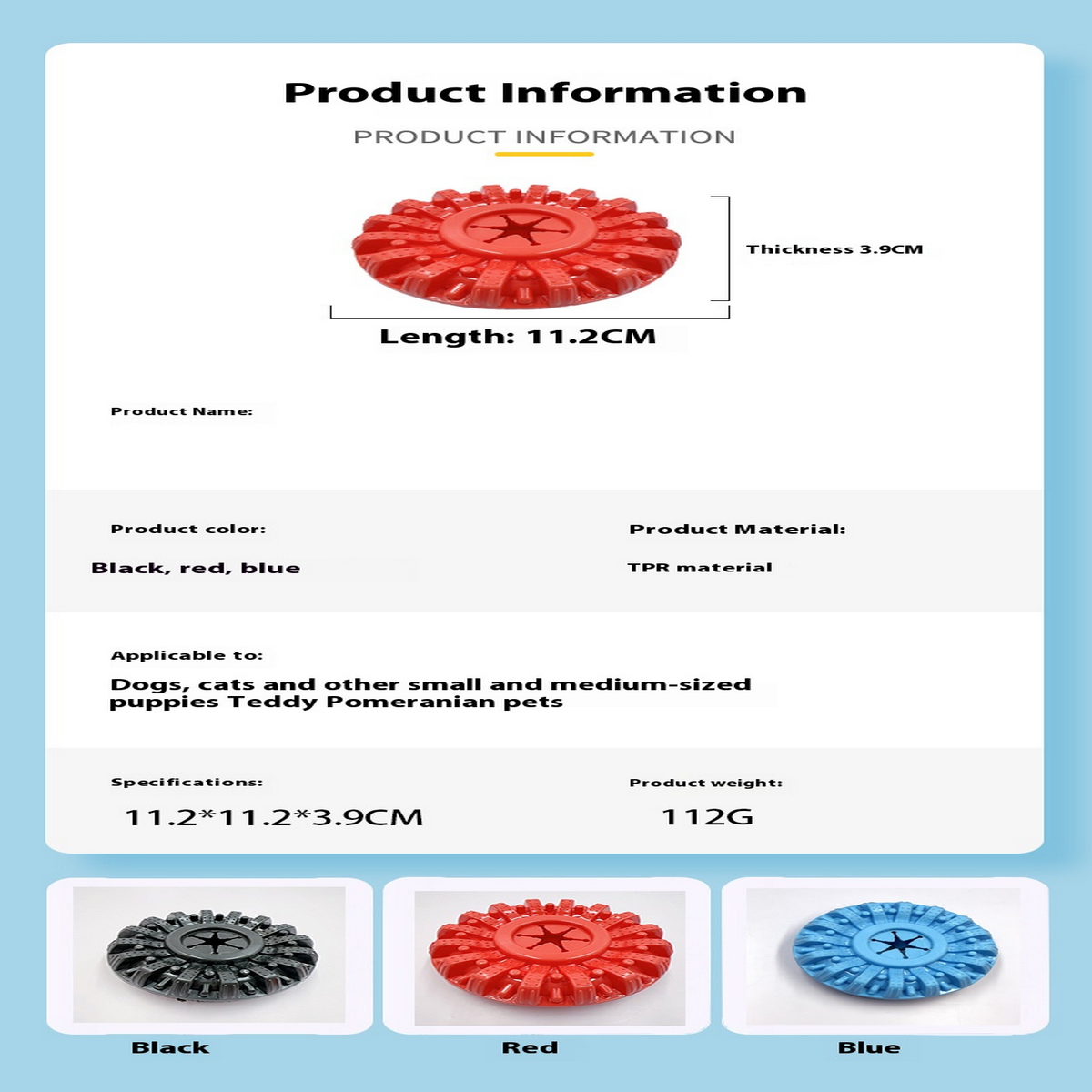 Chew Tire Toy for Dogs - Durable & Teeth Cleaning_CWMM7204