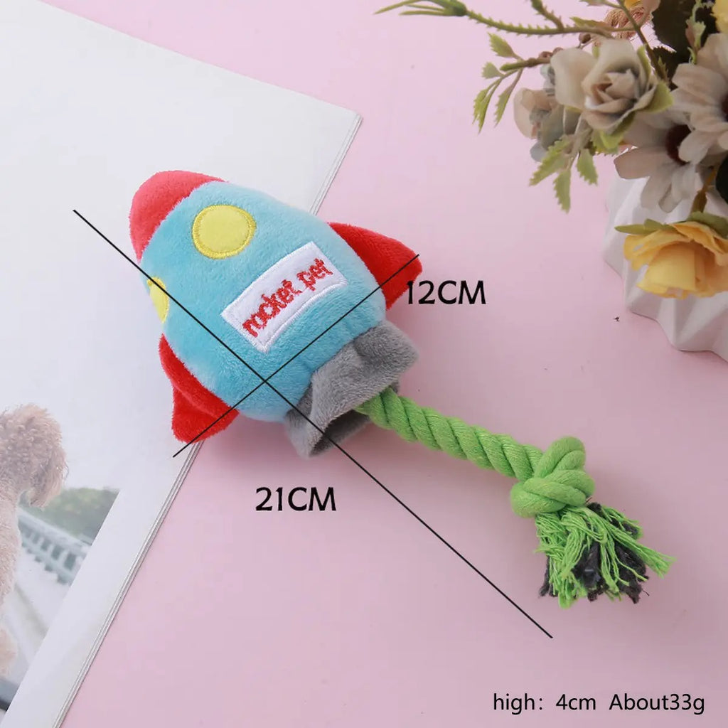 Cotton Rope Rocket Dog Toy - Playtime Companion_CWMM5424