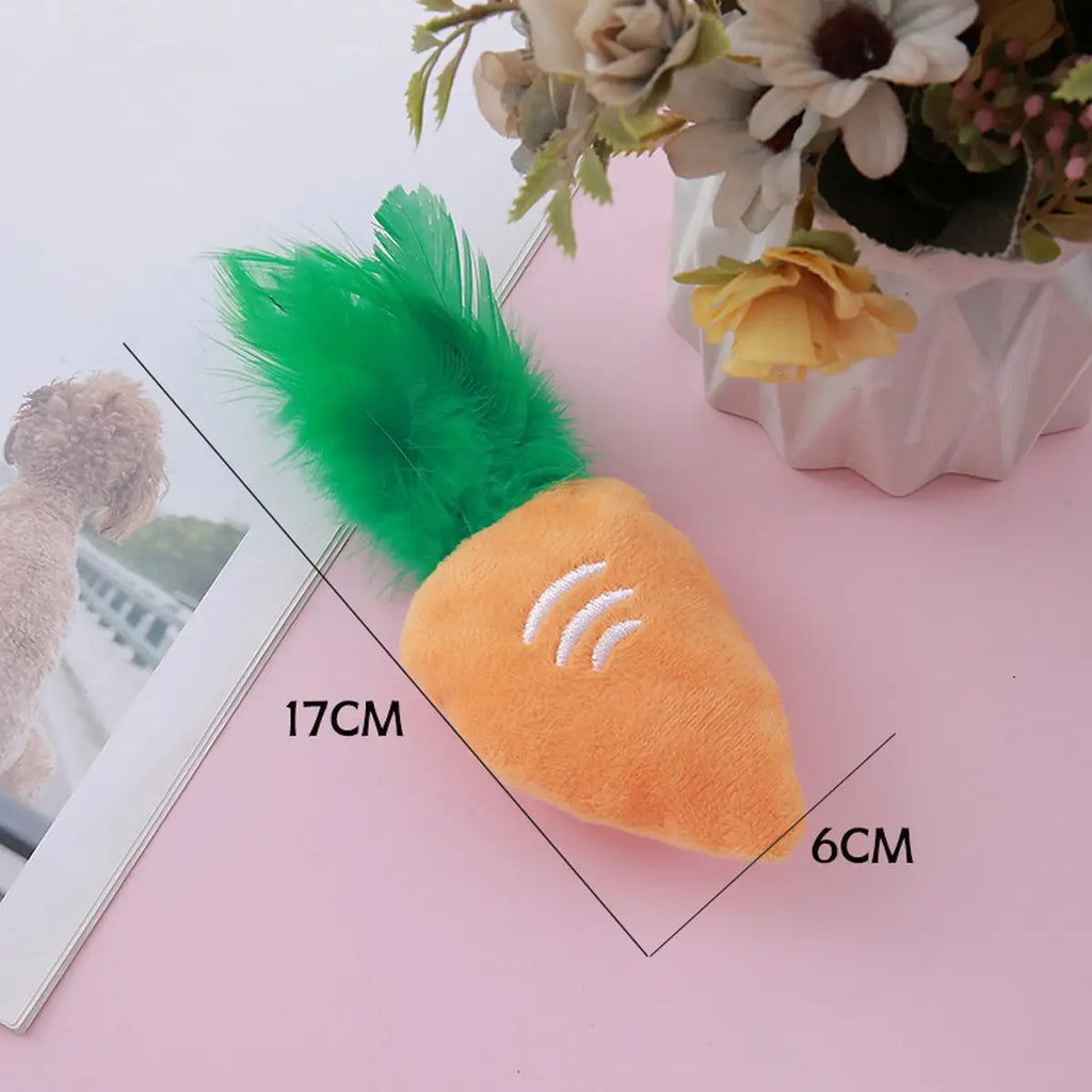 Feather Pineapple Catnip Toy – Interactive & Fun_CWMM5407