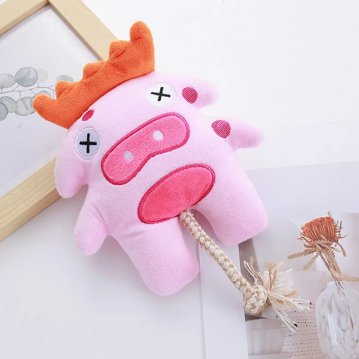 Cotton Rope Octopus Chew Toy for Small Dogs & Cats_CWMM5397