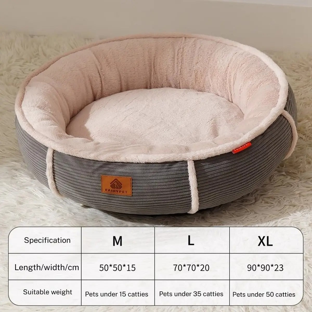 Deep Sleep Pet Bed – Thick, Soft & Four Seasons_CWMM7652