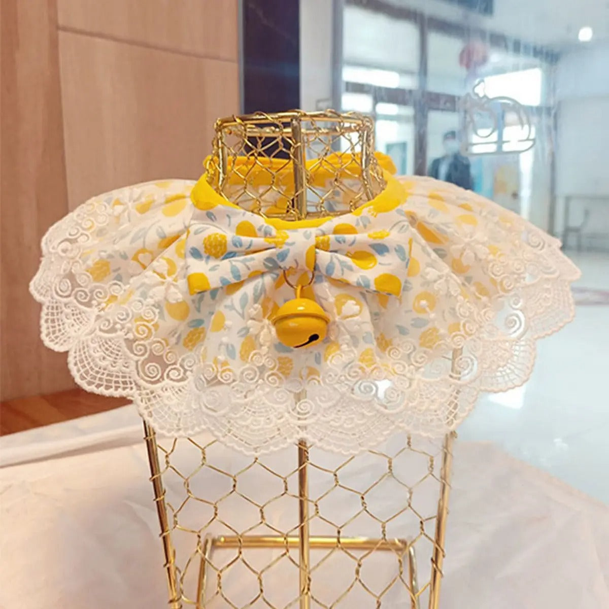 Cute Pet Bandana Bib – Dog Cat Scarf with Bowtie_CWMM7261