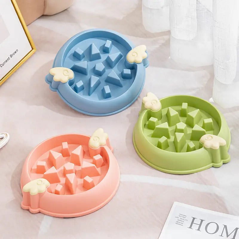 Cute Pet Slow Feeder Bowl, Anti-Choking Dog Bowl_CWMM5201