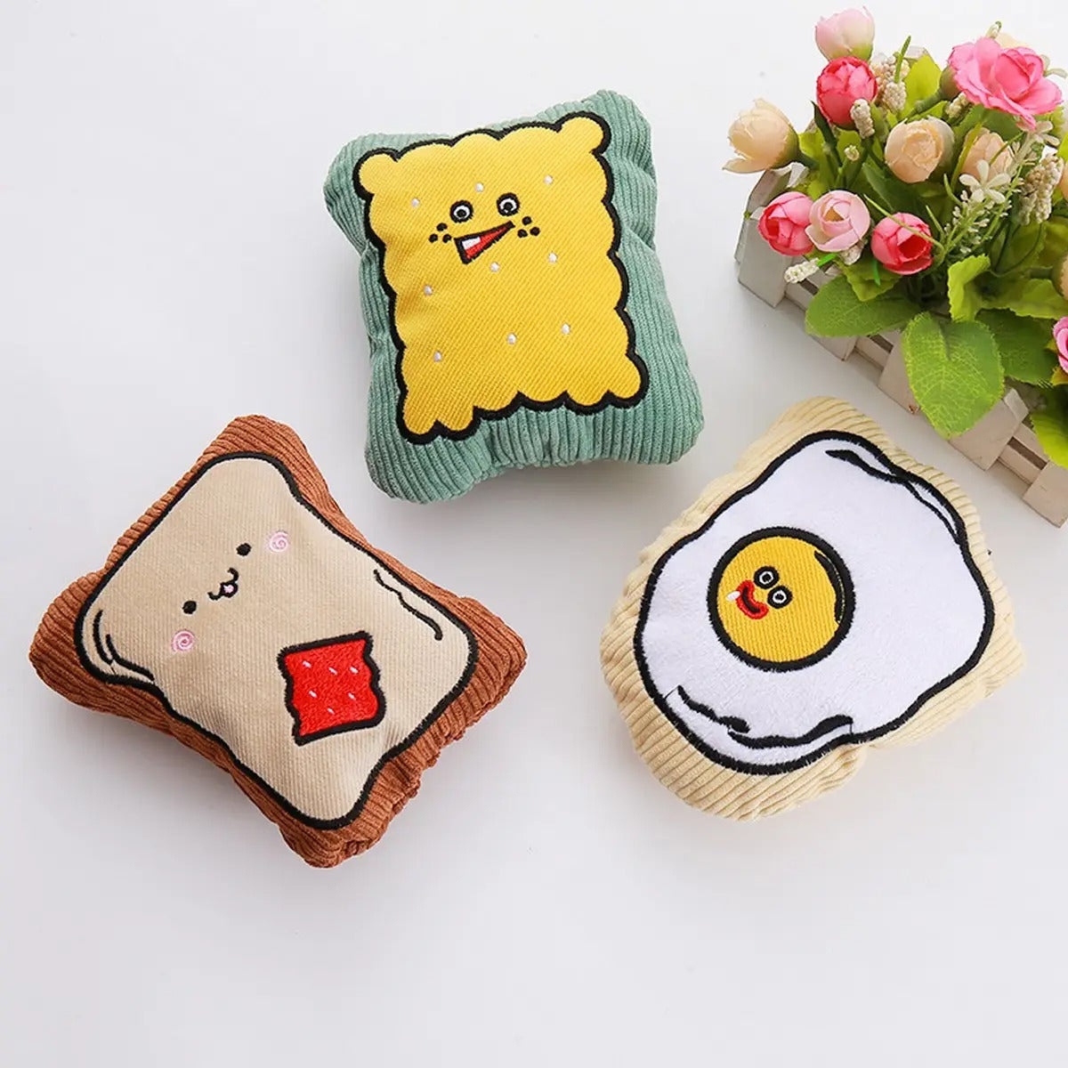 Corduroy cute companion toy, durable pet chew toy_CWMM5483